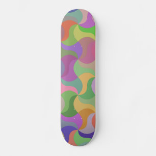 pastel mosaic skateboard