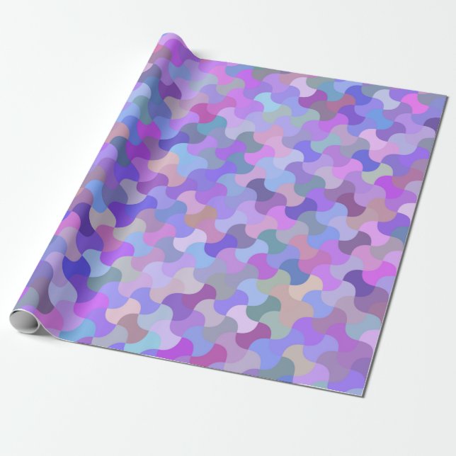 pastel mosaic wrapping paper (Unrolled)