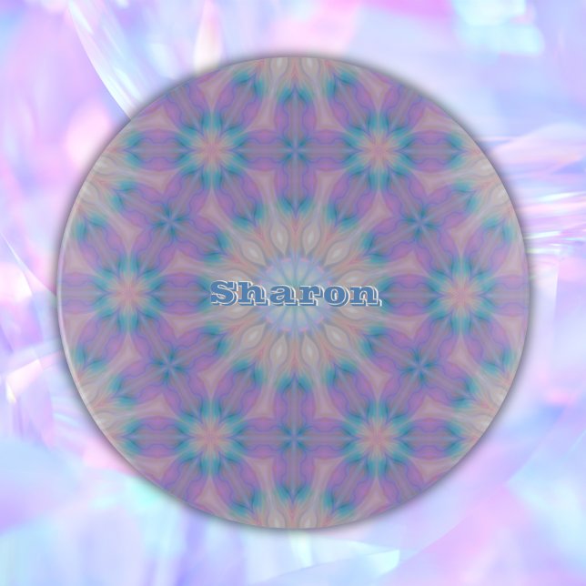 Pastel Mother of Pearl Pattern Name Monogram | Trinket Tray (Creator Uploaded)