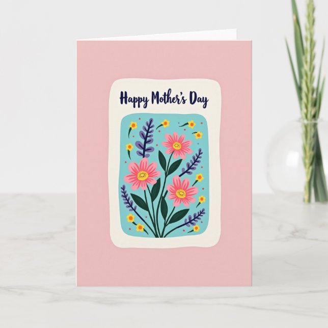 Pastel Mothers Day Bloom Card (Front)