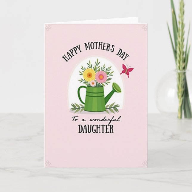 Pastel Mothers Day Daughter Card (Front)