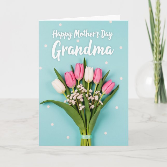 Pastel Mothers Day Floral Card (Front)