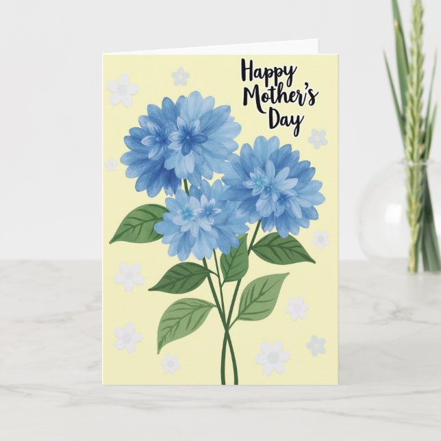 Pastel Mothers Day Flower Card (Front)