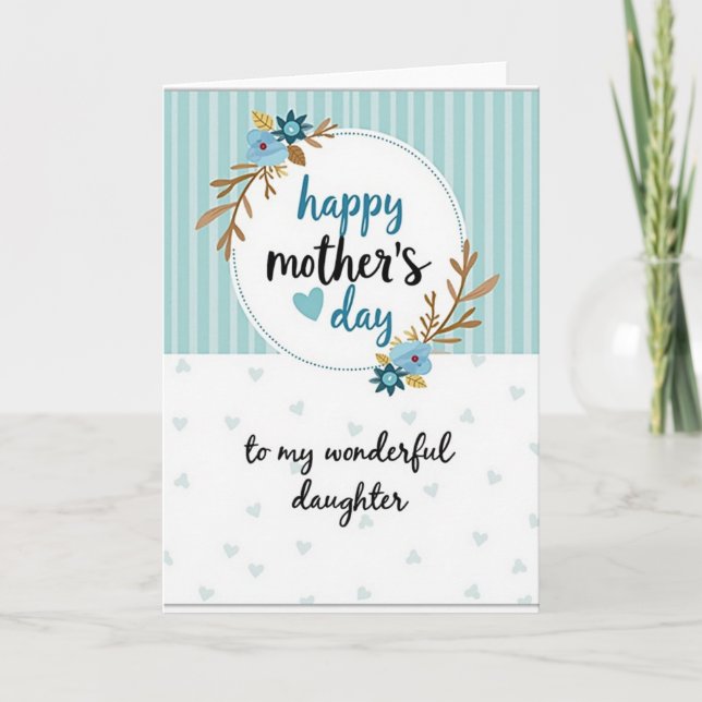 Pastel Mothers Day Greeting Card (Front)