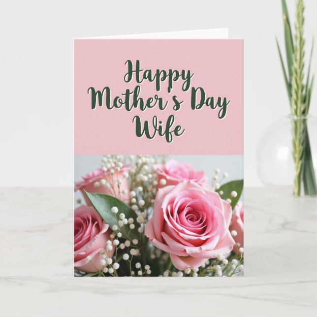 Pastel Mothers Day Photo Card (Front)
