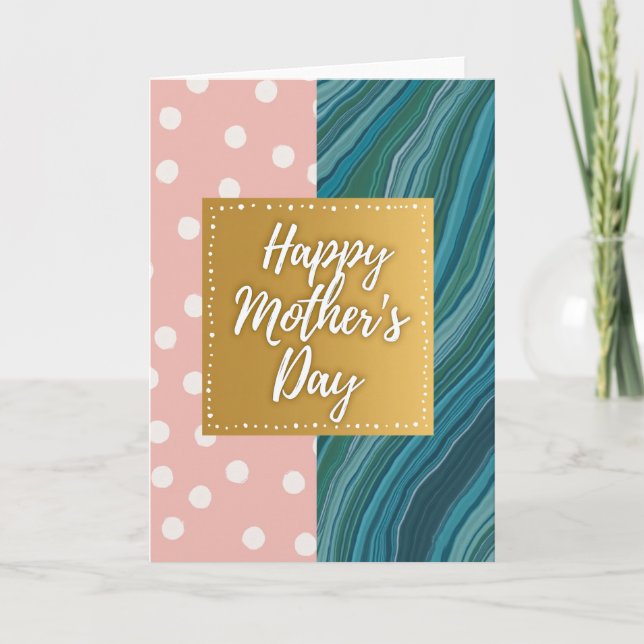 Pastel Mothers Day Polka Card (Front)