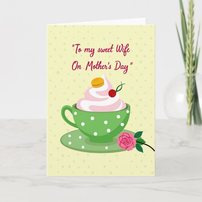 Pastel Mothers Day Treat Card (Front)