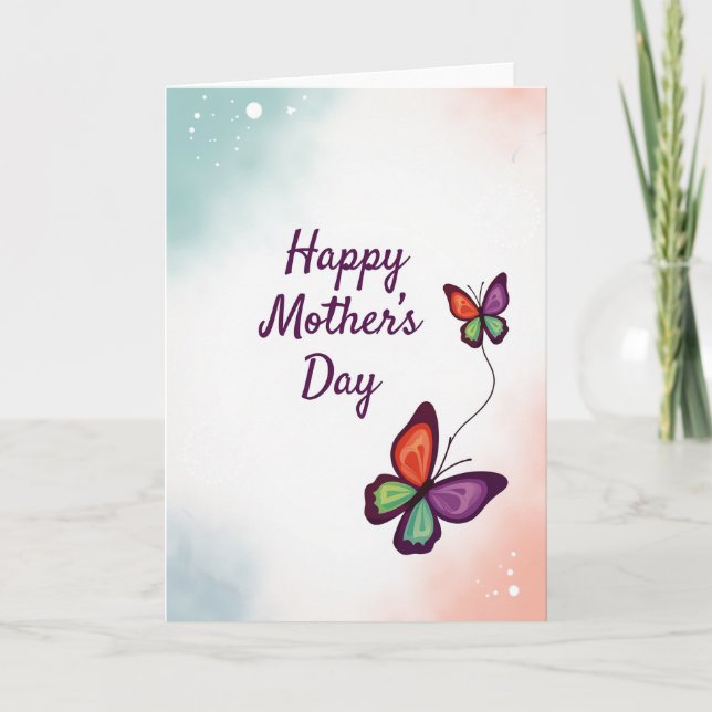 Pastel Mothers Day Wish Card (Front)