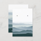 Pastel Mountain Range Earring Jewelry Display Business Card (Front/Back)