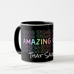 Pastel Multi Color Amazing Grace Mug