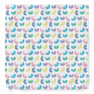 Pastel Multi - Colored Jelly Beans Pattern Bandana