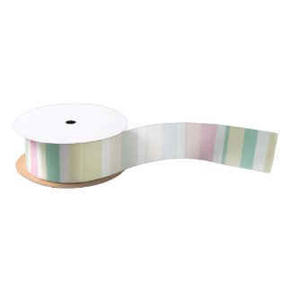 Pastel Multicolor Stripes Ribbon
