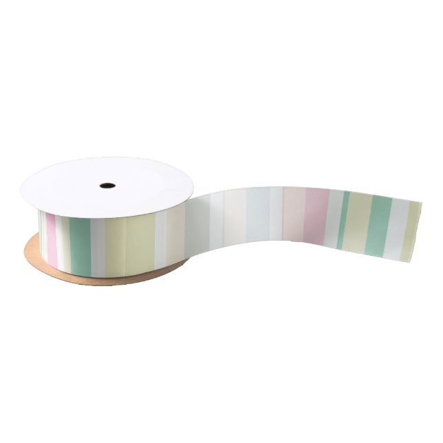 Pastel Multicolor Stripes Ribbon (Spool)