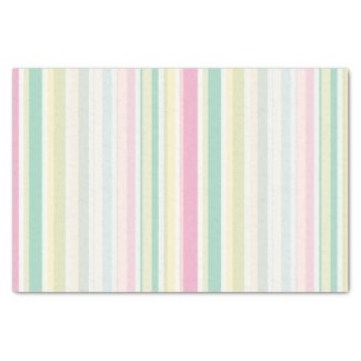 Pastel Multicolor Stripes Tissue Paper