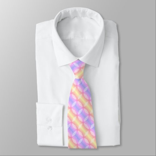Pastel Multicoored Pattern Neck Tie