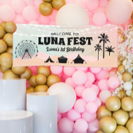 Pastel Music Festival Birthday Banner