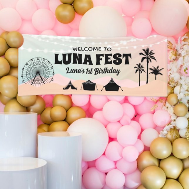 Pastel Music Festival Birthday Banner (Creator Uploaded)
