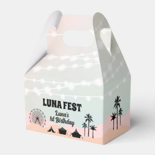 Pastel Music Festival Birthday Favor Box