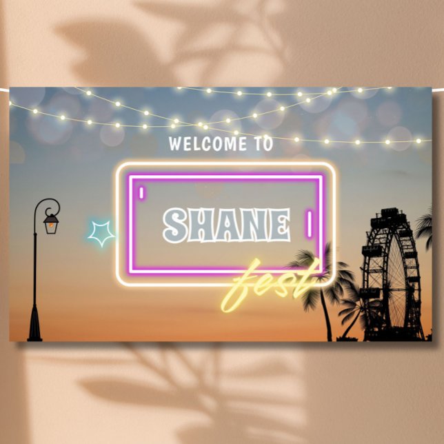 Pastel Music Festival Concert Boho Birthday Banner (Pastel Music Festival Concert Boho Birthday Banner)