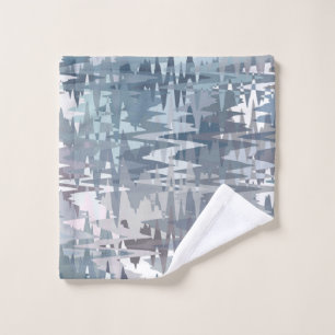 Pastel Muted Color Abstract Pattern Bath Towel Set