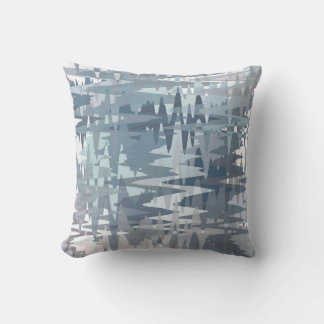 Pastel Muted Color Abstract Pattern Throw Pillow