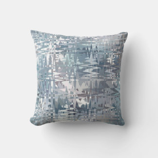 Pastel Muted Color Abstract Pattern Throw Pillow