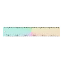 Pastel Muted Gradient Ombre Rainbow   Ruler