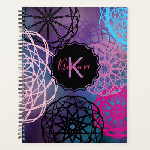 Pastel Mystical Oriental Mandalas Personalized Planner