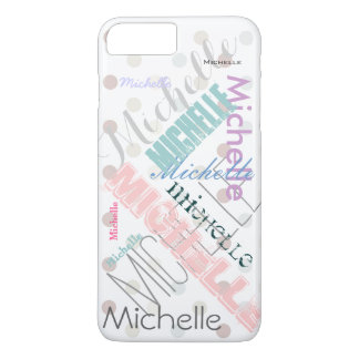 Pastel Name Polka Dot iPhone 8 Plus/7 Plus Case