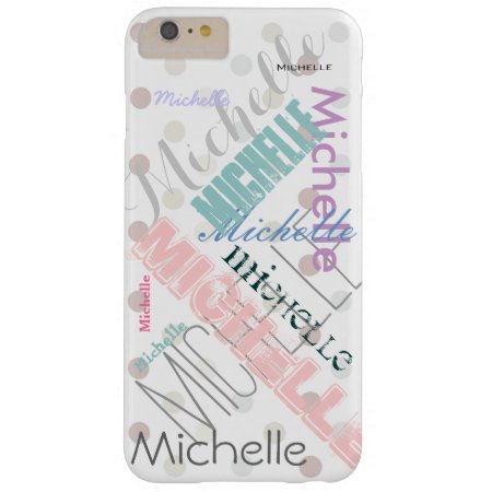 Pastel Name Polka Dot Barely There Iphone 6 Plus Case