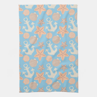 Pastel Nautical Pattern Kitchen Towel