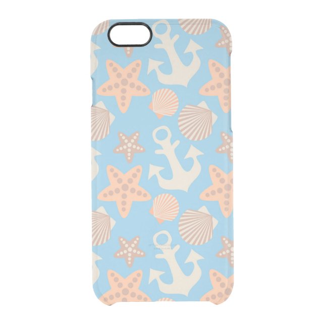 Pastel Nautical Pattern Uncommon iPhone Case (Back)