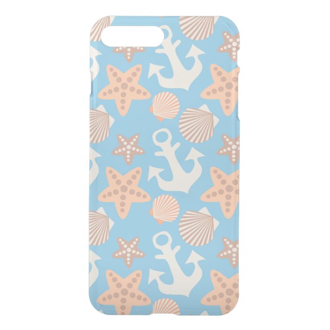 Pastel Nautical Pattern Uncommon iPhone Case (Back)
