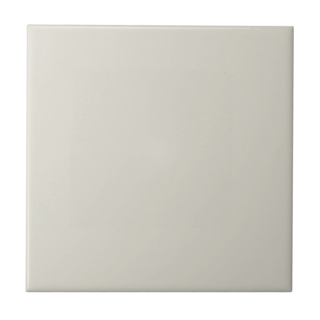 Pastel Neutral Gray Solid Color Tile (Front)