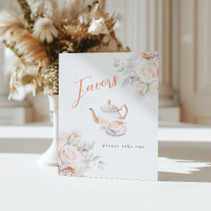 Pastel Nlooms Bridal Tea Party Favors Pedestal Sign