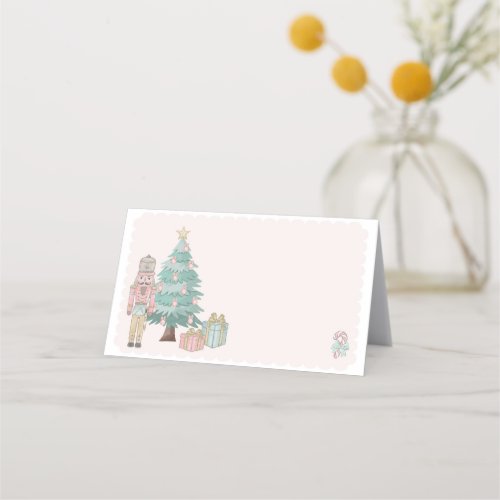 Pastel Nutcracker Baby Shower Place Card