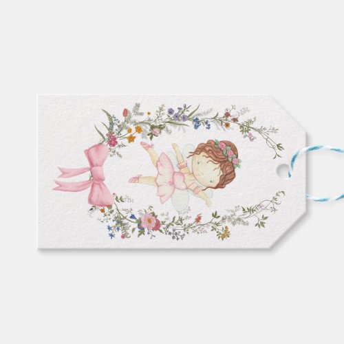 Pastel Nutcracker Ballerina Christmas  Gift Tags