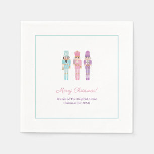 Pastel Nutcracker Ballet Christmas Holidays Party Napkins