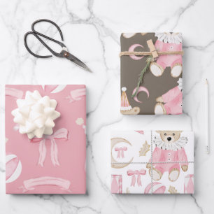 Pastel Nutcracker Ballet Wrapping Paper Sheets