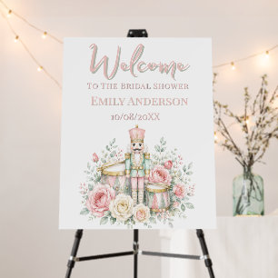 Pastel Nutcracker Bridal Shower Welcome Sign