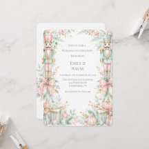 Pastel Nutcracker Christmas Wedding Celebration
