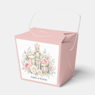 Pastel Nutcracker Christmas Wedding Favor Boxes