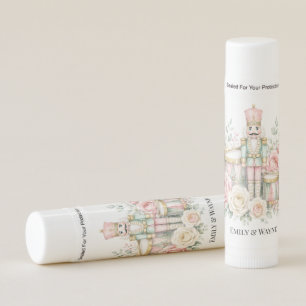 Pastel Nutcracker Christmas Wedding Favor Lip Balm