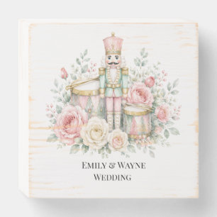 Pastel Nutcracker Christmas Wedding Table Wooden Box Sign