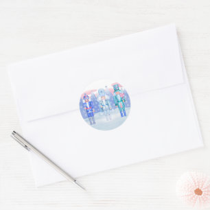 Pastel Nutcracker Kings Classic Round Sticker