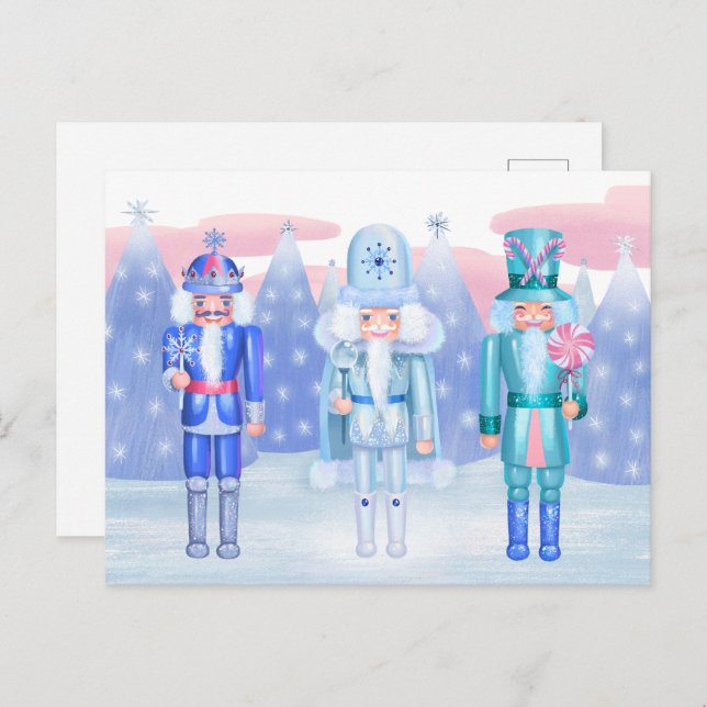 Pastel Nutcracker Kings Postcard (Front/Back)