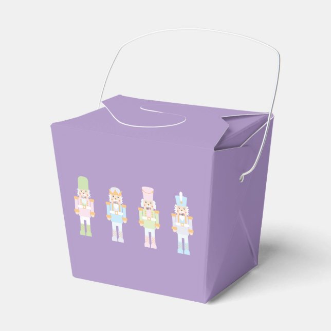 Pastel Nutcrackers Favor Boxes (Front Side)