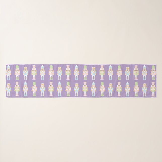 Pastel Nutcrackers Scarf (Front (Horizontal))