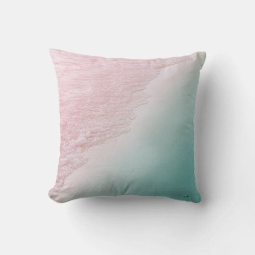 Pastel Ocean Beauty 1 wall decor art  Throw Pillow