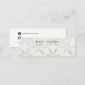 PASTEL OFF WHITE FLORAL STUD EARRING DISPLAY CARD (Front/Back)
